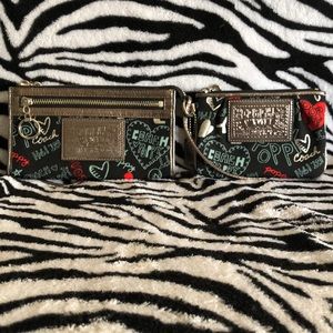 Coach Poppy Wristlet Wallet & Coin Purse Set
